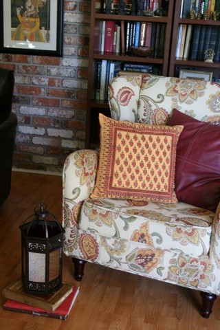Indian Summer ~ Decorative Orange Paisley Throw Pillow Cover Indian Summer ~ Decorative Orange Paisley Throw Pillow Cover