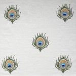 Ochre green and white bedskirts