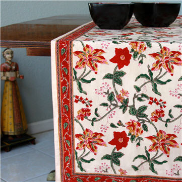 Tropical Garden table runner