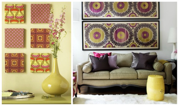 diy fabric wall art global wall art