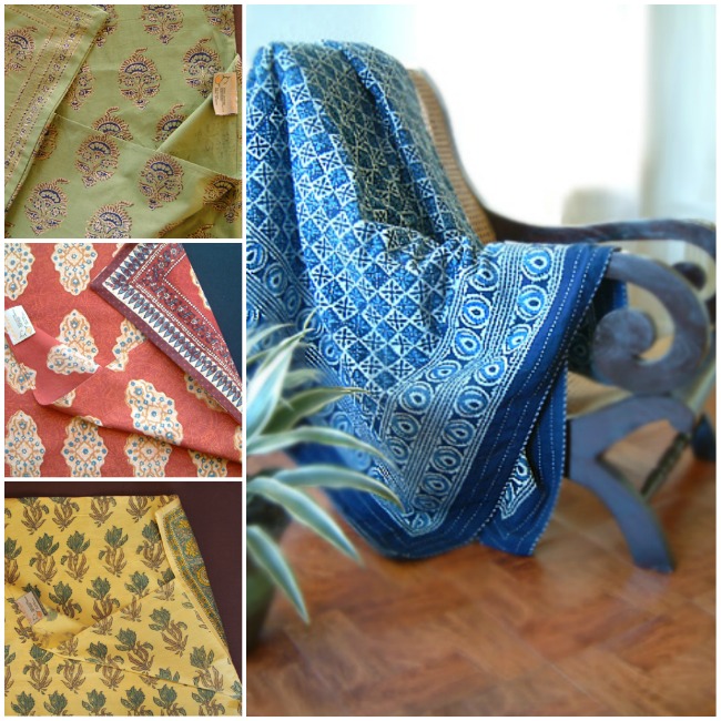 block printed throw pillow ideas