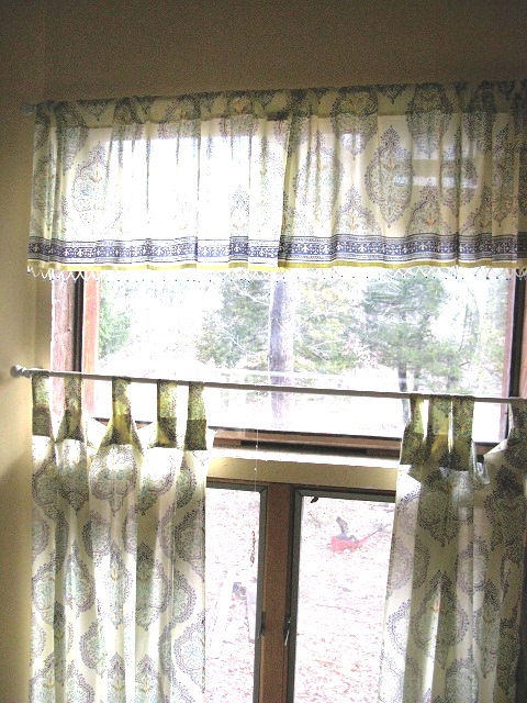 Morning Dew curtains and valance