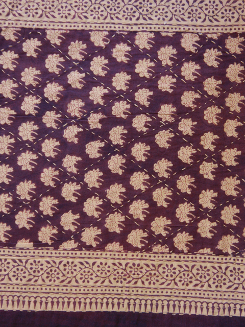 Purple Moon quilted table runner