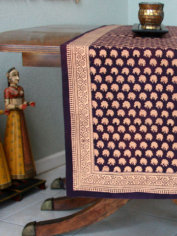 Purple Moon table runner