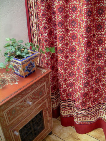 Ruby Kilim shower curtain