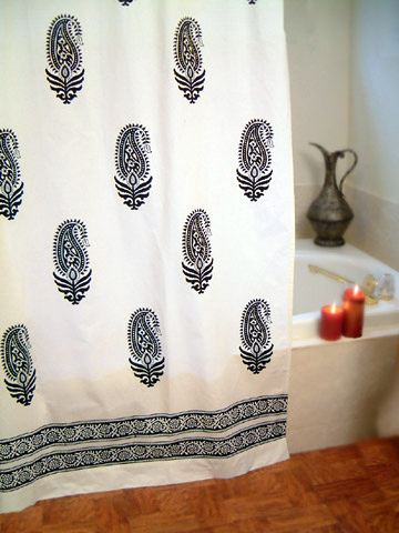 Paisley au Lait shower curtain