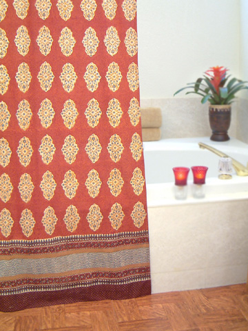 Spice Route shower curtain