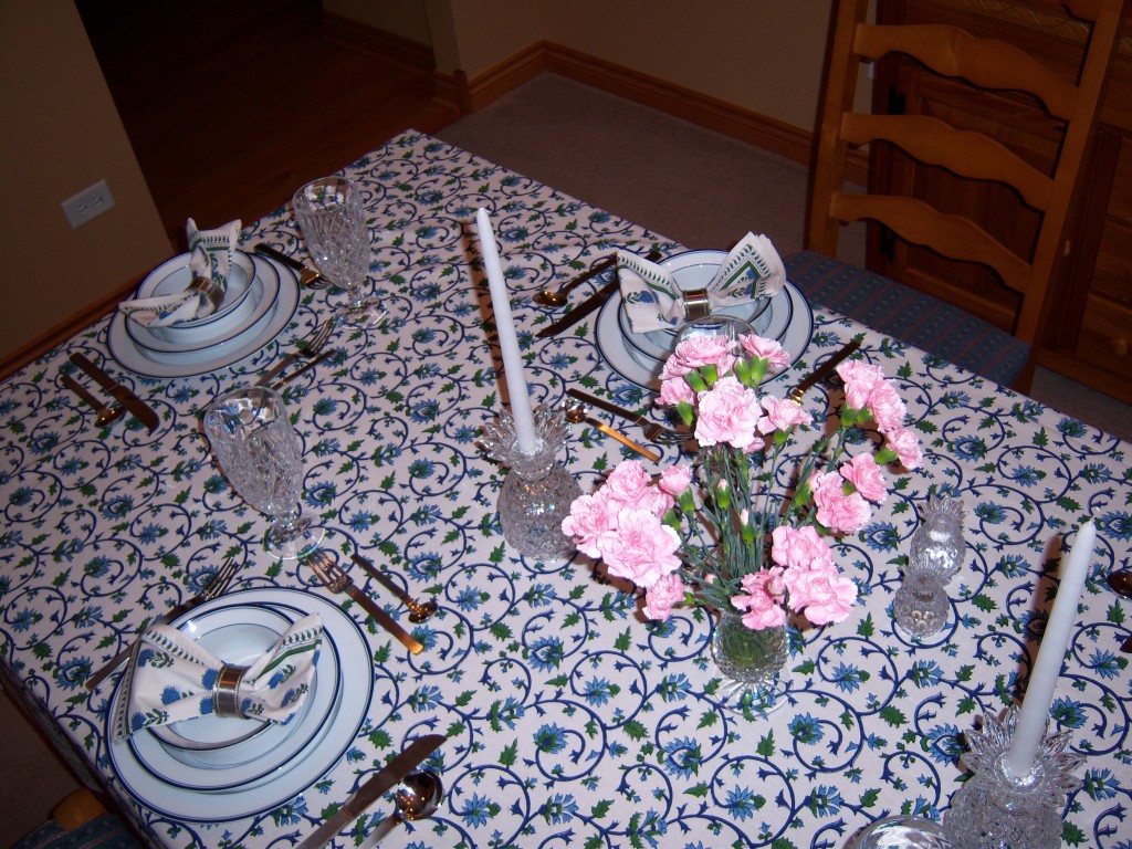 Moonlit Taj tablecloth