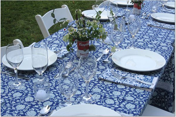 Midnight Lotus tablecloth