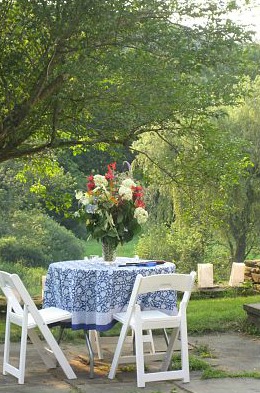Midnight Lotus tablecloth