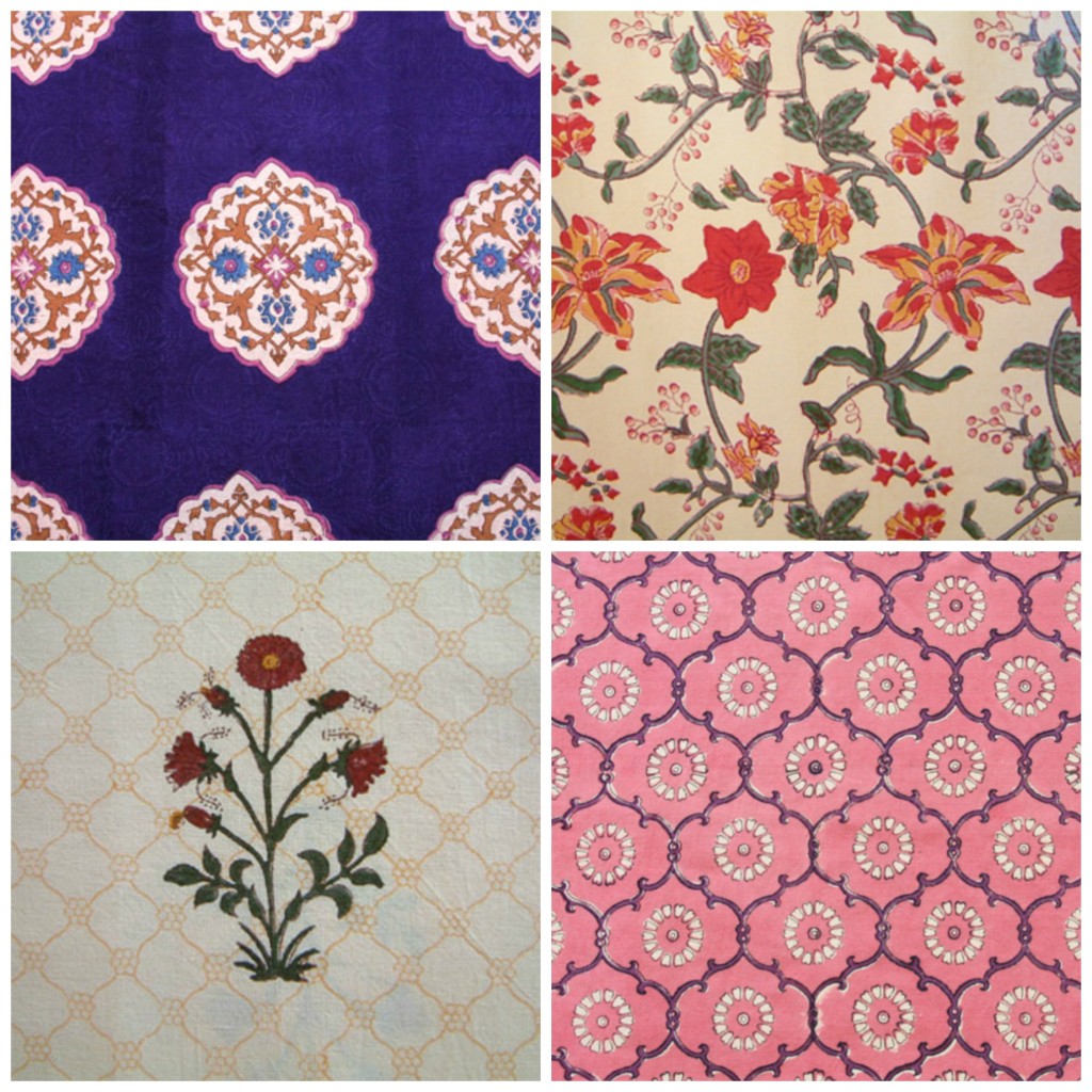 Bohemian and floral: Bohemian chic: Sultan's Palace; Tropical Garden; India Rose --