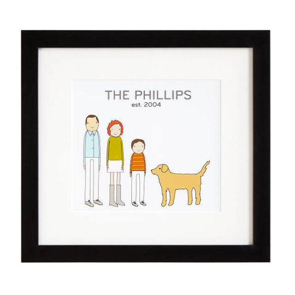 custom family portrait is one of the best mother's day gifts