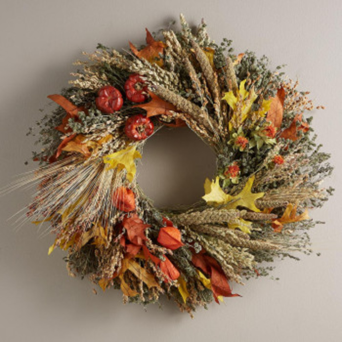 Fall Harvest Wreath With Hanger