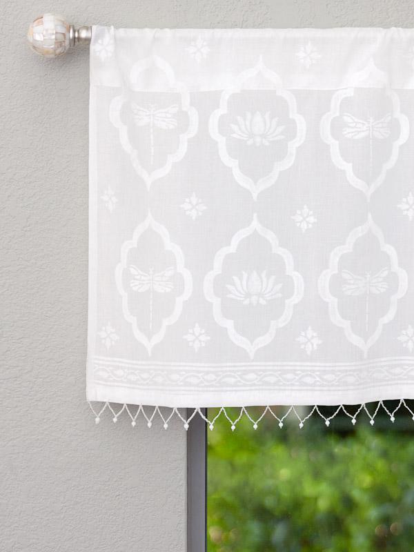 White on White Valance