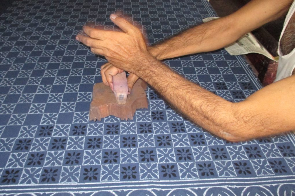 block printing with the dabu process