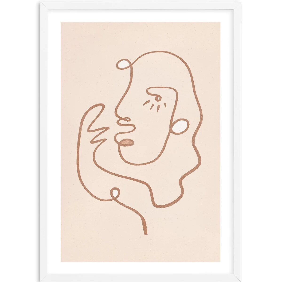 Photograph of a modern framed art print