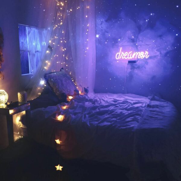 Decor ideas for someone who wants a neon theme space