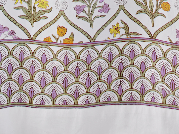 Scale border for our floral print