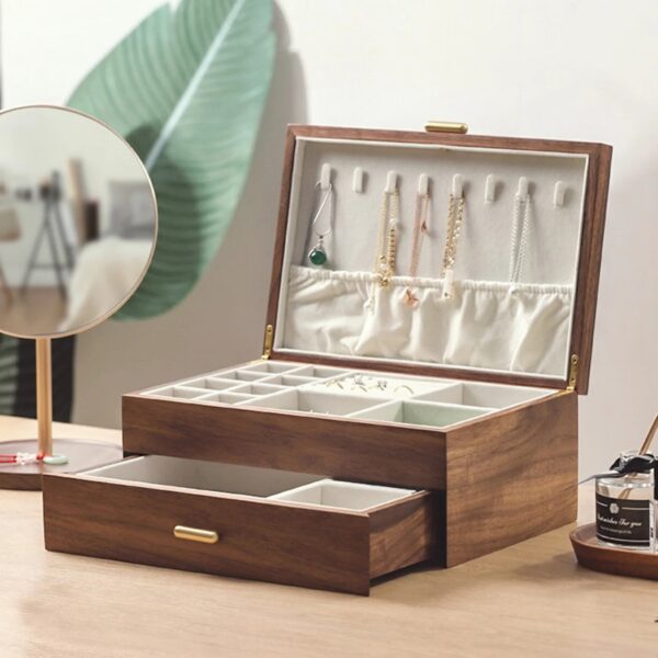 jewelry box made of solid wood