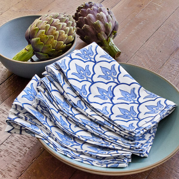 Moroccan inspired dinner cloth napkins for boho style home decor