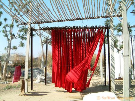 hand dyed fabric Indian bedspreads