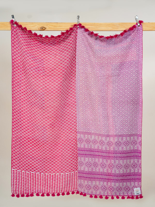 Anita Yadav ~ Vintage Kantha Quilt Sari Throw