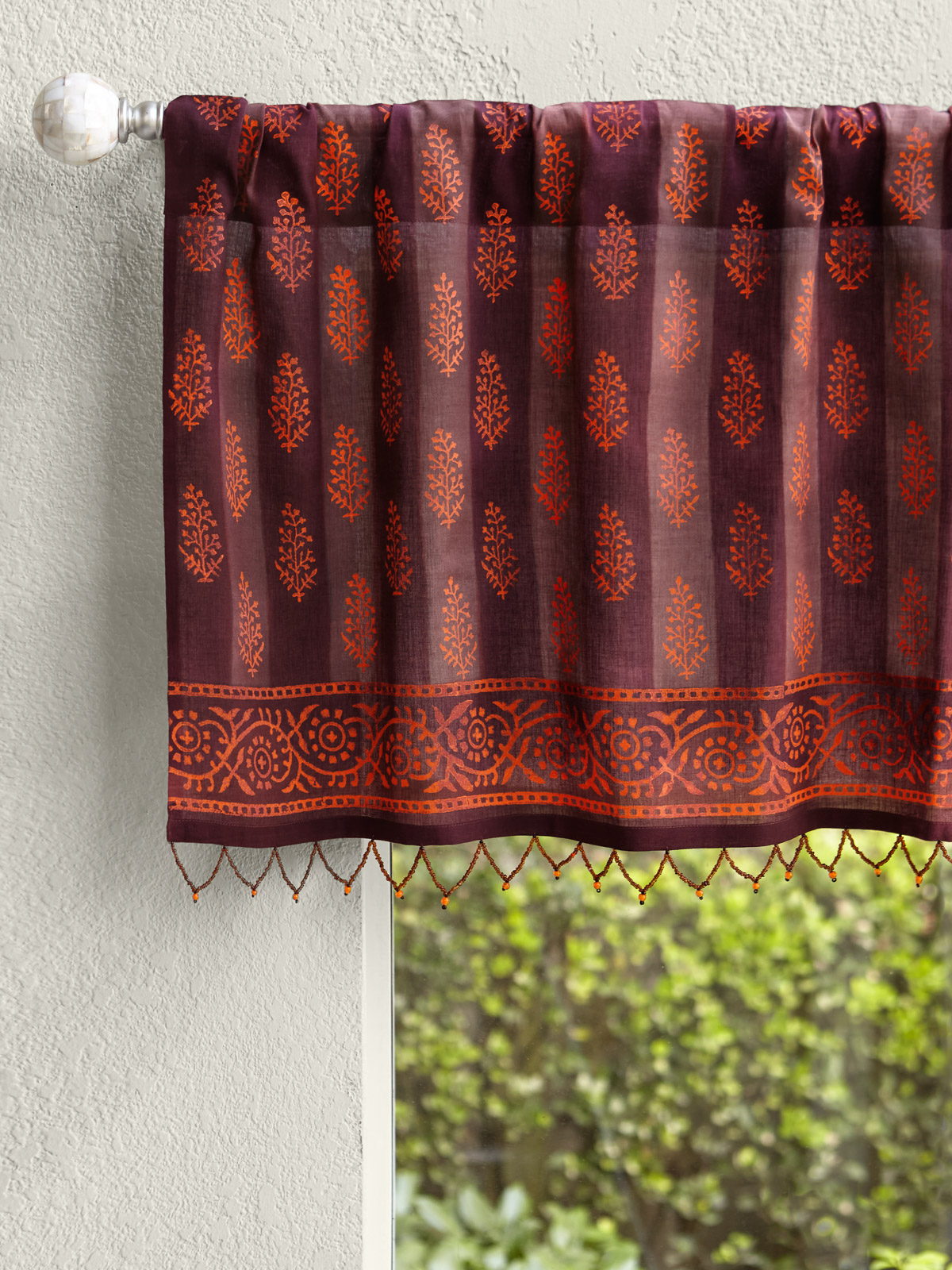 Chocolate and Caramel ~ Window Valance