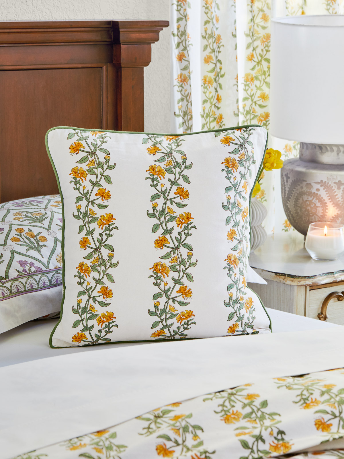 Empress Gardens - CP ~ Floral Pillow Case, Throw Cushion Cover