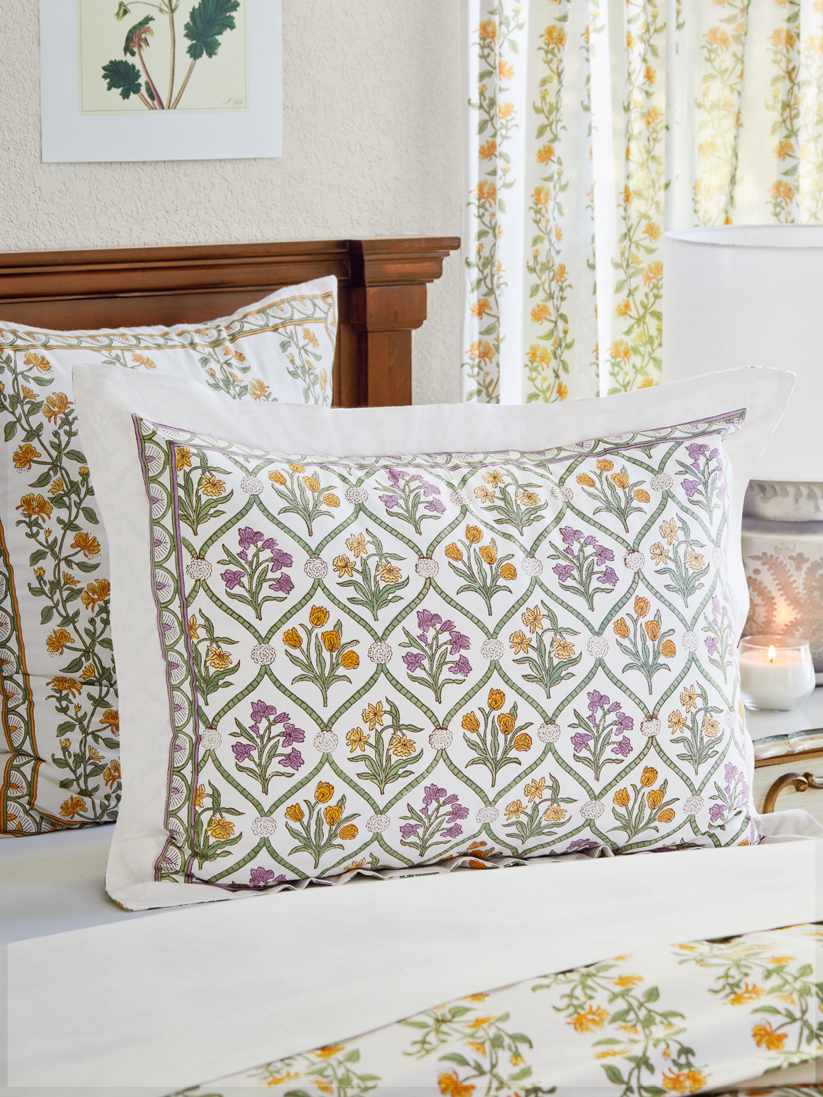 Empress Gardens - Main ~ Lush Floral Pillow Case, Pillow Sham