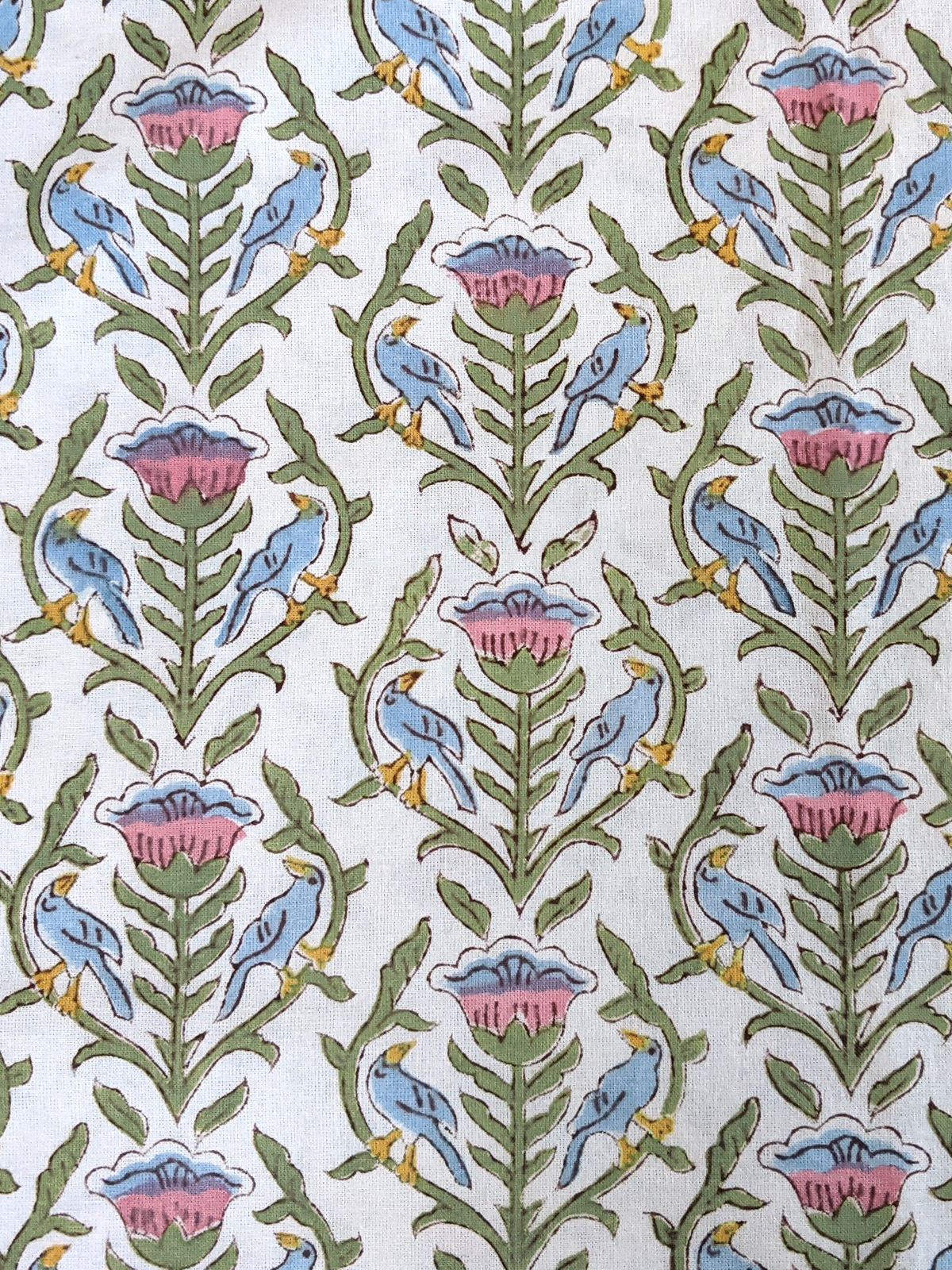Enchanted (CP) ~ Pastel Floral Fabric In Art Nouveau Style