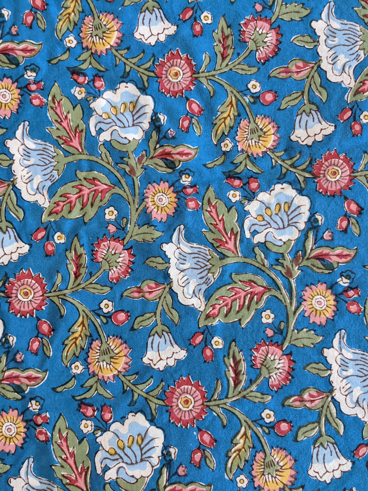 Enchanted - Blue ~ Floral Fabric In French Provincial Style
