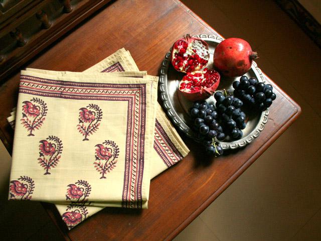 Rose Napkins, Pink Floral Napkins Colorful holiday table napkins