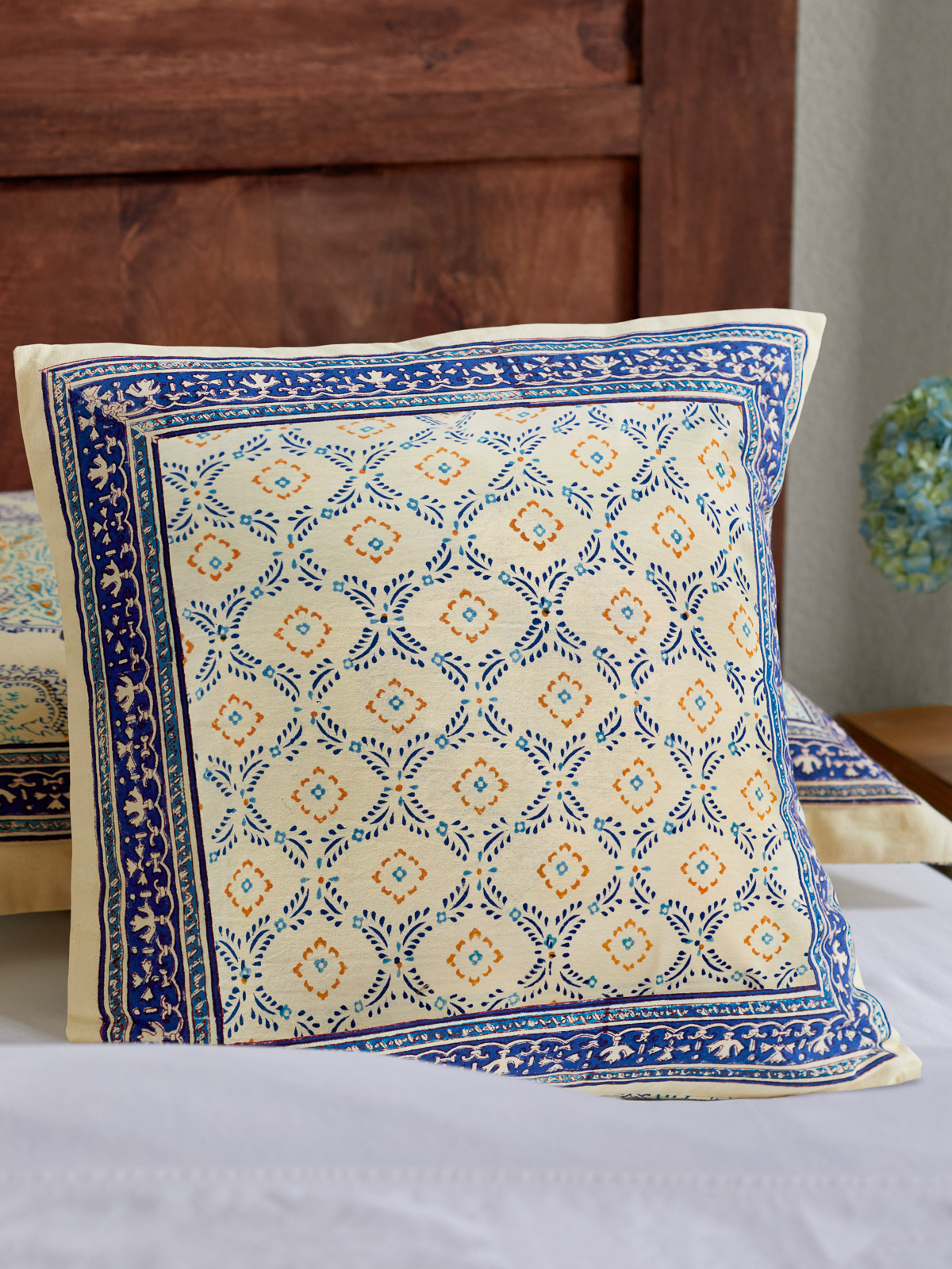 Morning Dew (CP) ~ French Country Trellis Yellow Throw Pillow