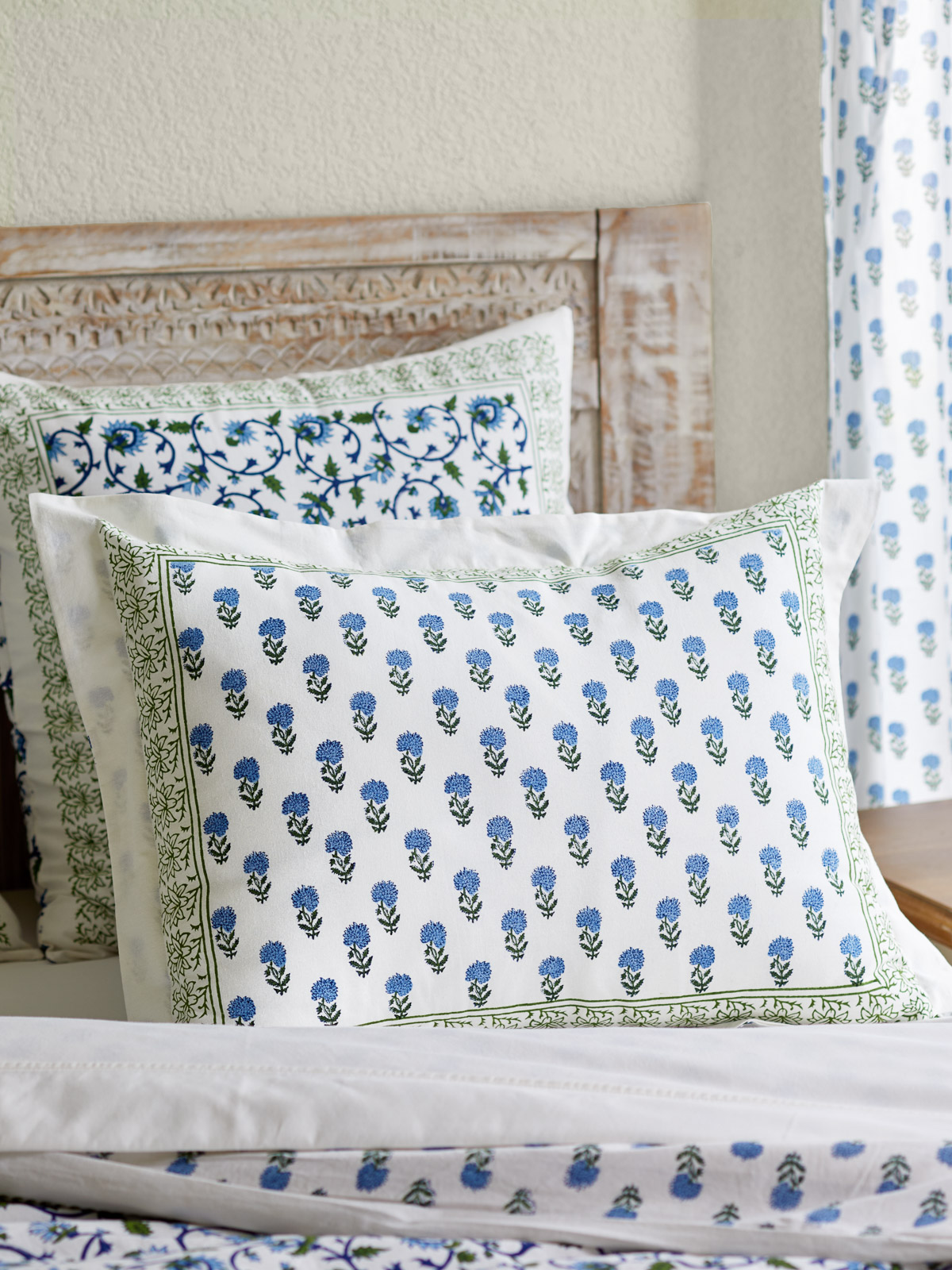 Moonlit Taj (CP) ~ Exotic Turquoise Pillow Sham Flanged