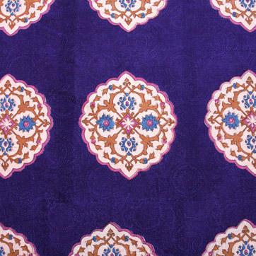 colorful purple holiday table settings exotic Christmas decor