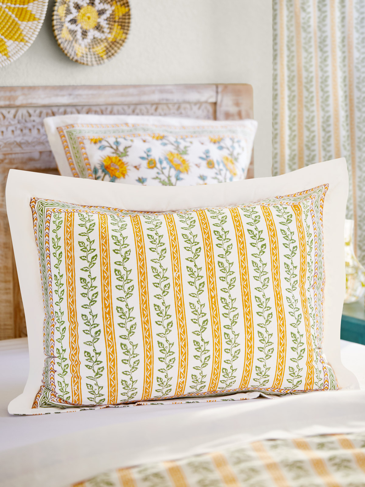 Sunflower Serenade - CP ~ Botanic Print Pillow, Sham