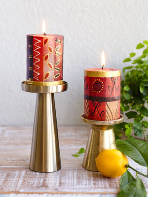 Desert Canyon ~ Hand Painted Pillar Candles