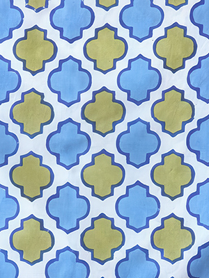 Casablanca (CP) ~ Moroccan Quatrefoil Kitchen Curtain