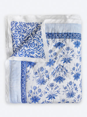 English Gardens ~ Jaipuri Razai Quilt