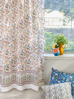 Enchanted - Ivory ~ Sheer Curtain Panels