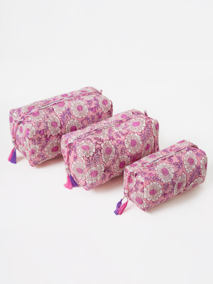 Lavender & Rose Milk ~ Toiletries and Makeup Bag