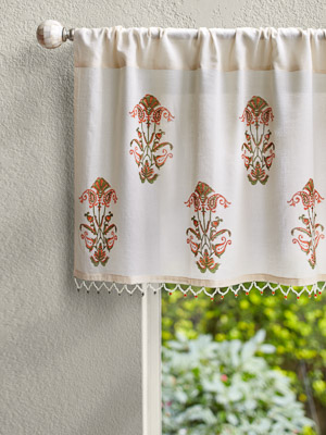Orange Blossom (CP) ~ Persian Mediterranean Floral Valance