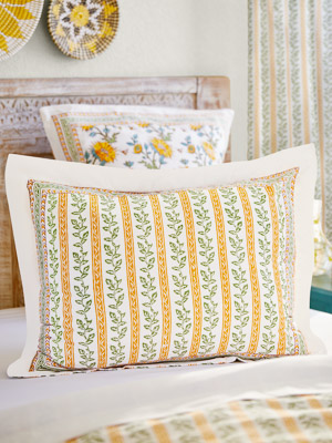 Sunflower Serenade - CP ~ Botanic Print Pillow, Sham