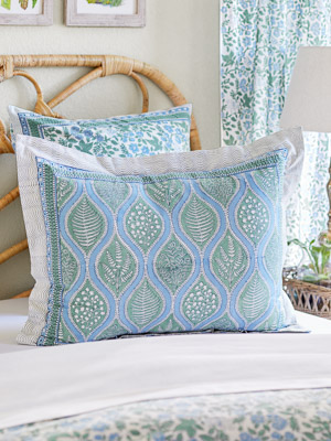 Woodland Ferns ~ Botanical Print Pillow Sham Cover