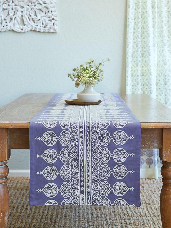 Victorian Lilac ~ Bohemian Lavender Purple Table Runner