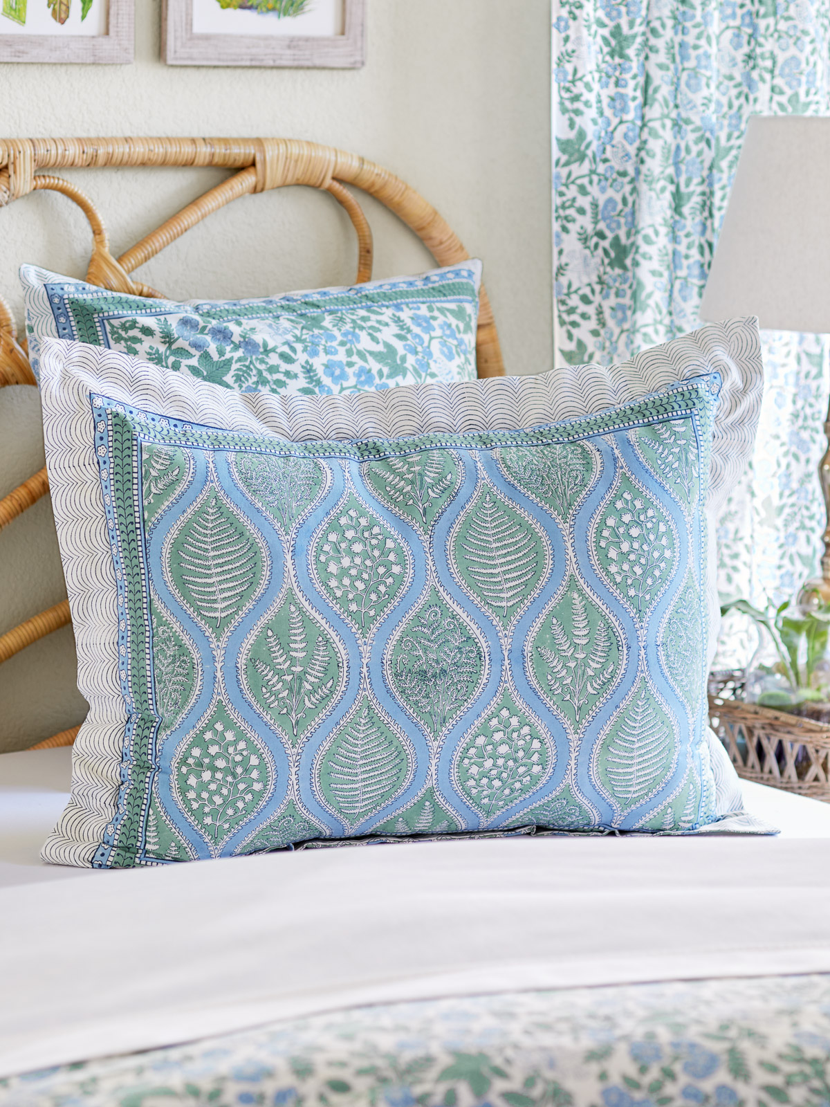 Woodland Ferns ~ Botanical Print Pillow Sham Cover